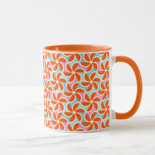 Mug Rétro motif orange de cale