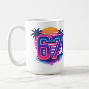 Mug Retro Neon 67 Esthétique