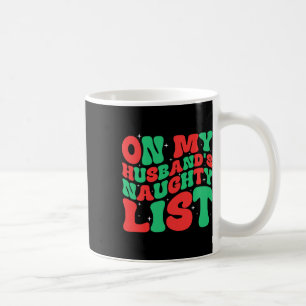 Mug Rétro noël sur ma liste de maris coquins