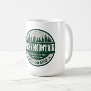 Mug Retro Parc national de Rocky Mountain Colorado ran