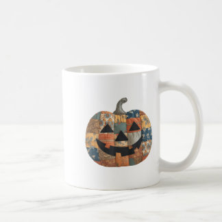 Mug Retro Patchwork Halloween Citrouille