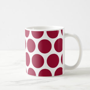 Mug Rétro pois moderne coloré marron