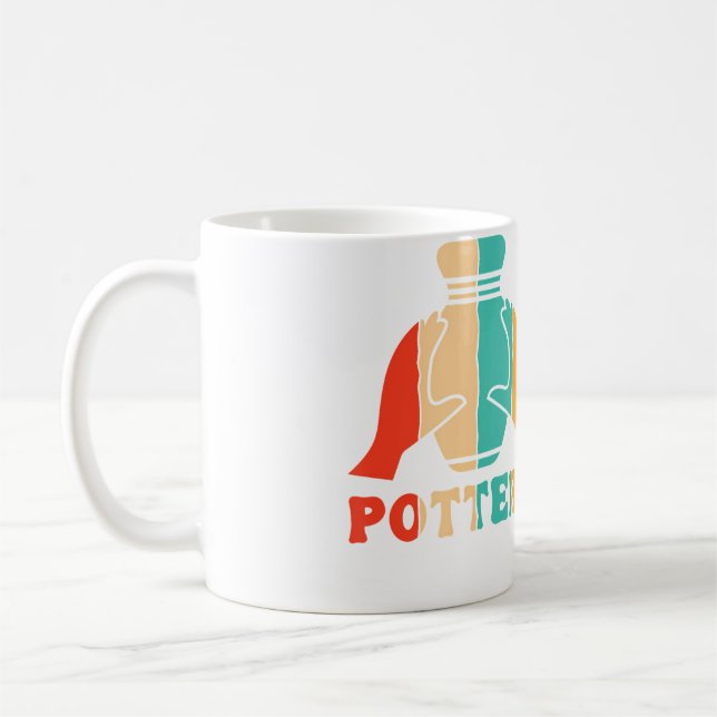 Mug Retro Pottery Hobby Pottery Pro Wheel Lover Potter (Gauche)
