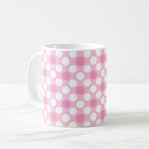 Mug Rétro rose pois