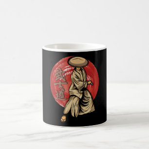 Mug Retro Samurai Warrior with Katana - Japanese