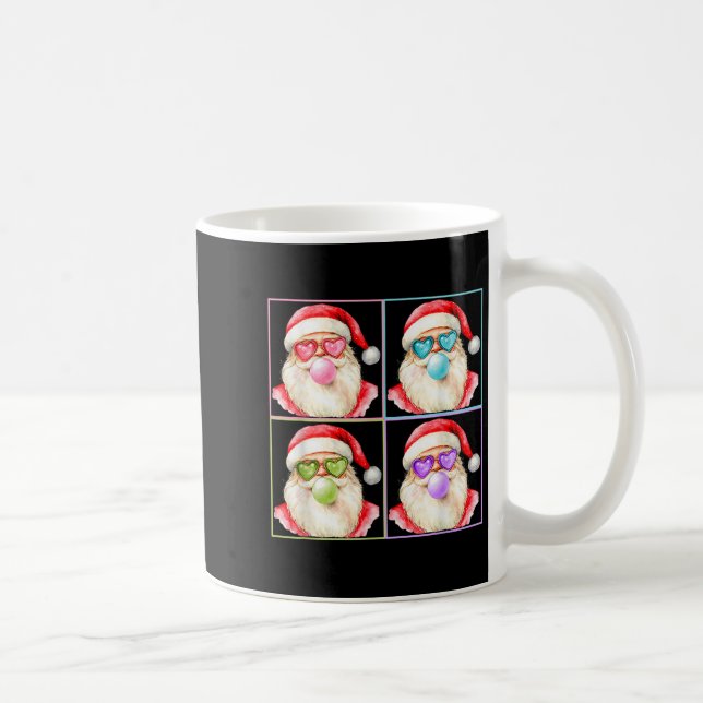 Mug Retro Santa Blowing Bubble Gum P Art Sungles Chris (Droite)