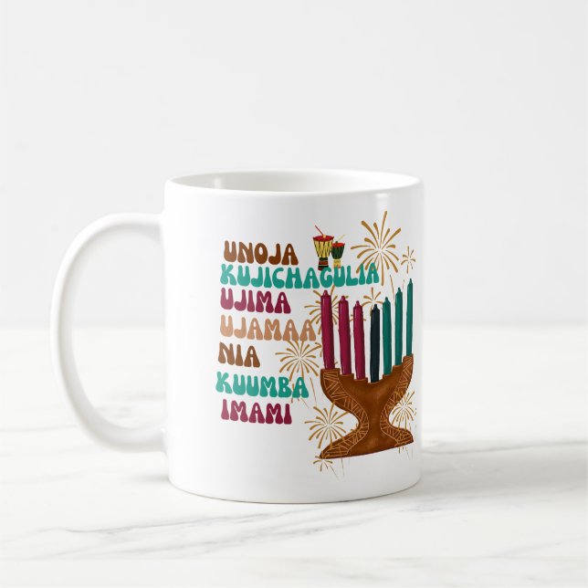 Mug Rétro sept principes de Kwanzaa (Gauche)