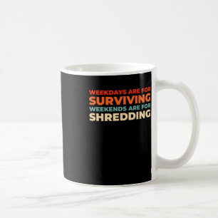 Mug Retro Snowboard - Sports d'hiver Vintage Snowboar