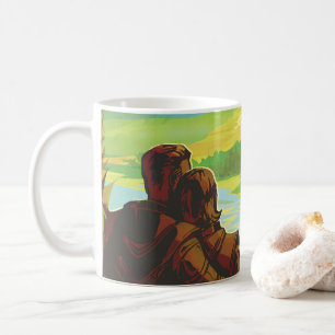 Mug Retro Space Travel Poster-Une mission de science d