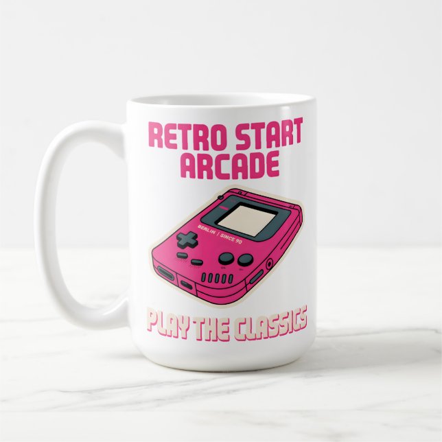 Mug Retro Start Arcade (Gauche)