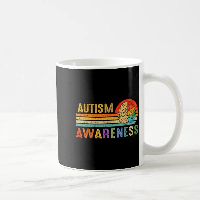 Mug Retro Sunset Autism Awareness Neurodiversity Spect (Droite)