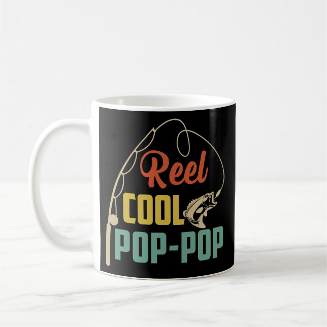 Mug Rétro Sunset Reel Cool Pop Fishing Pop (Gauche)