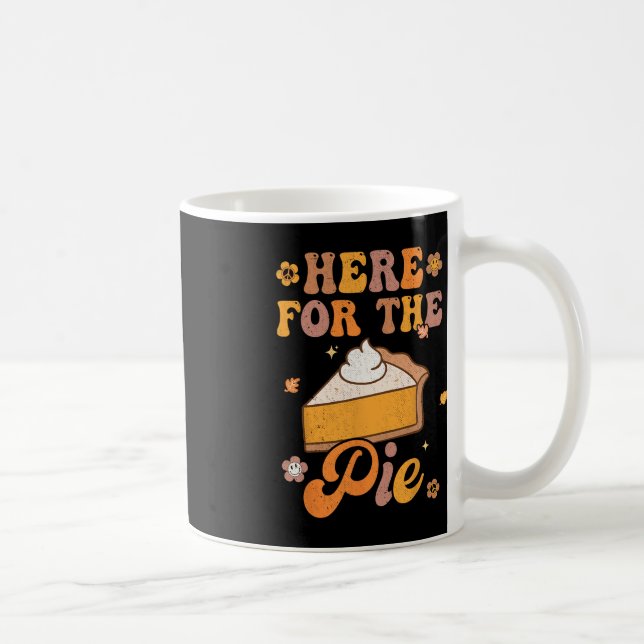 Mug Retro Super Ici Pour Le Citrouille De Pie Thanksgi (Droite)