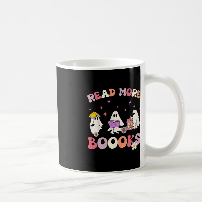 Mug retro Super Lire plus Livres Ghost Boo ghoul Fun H (Droite)