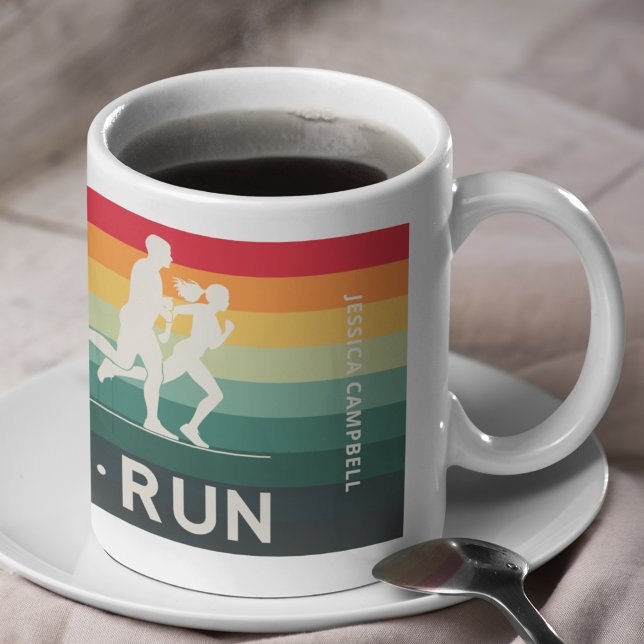 Mug Retro Swim Bike Run Triathlon Icon Series (Créateur téléchargé)
