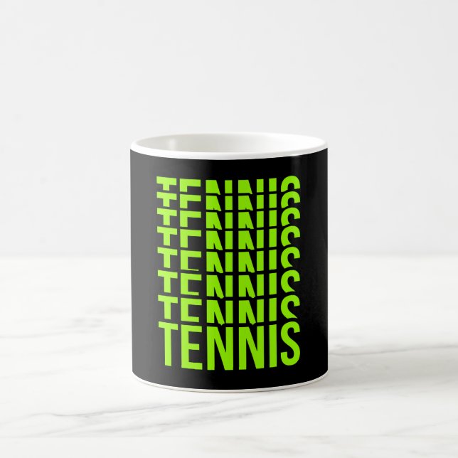 Mug Retro Tennis Lover Sports Joueur Entraîneur Graphi (Centre)