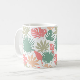 Mug Rétro, tropical, feuille