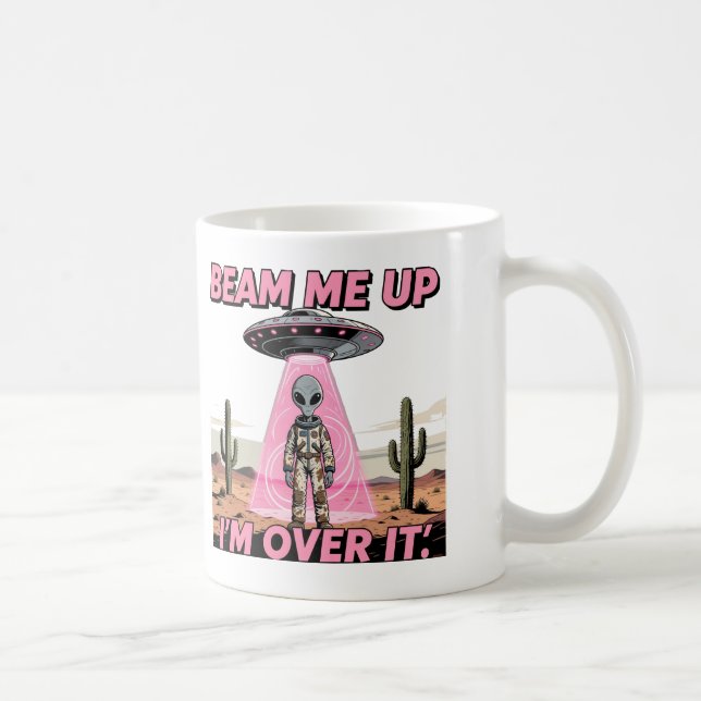 Mug Retro UFO Alien (Droite)