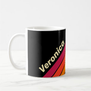 Mug Rétro VHS Rayures avec Nom