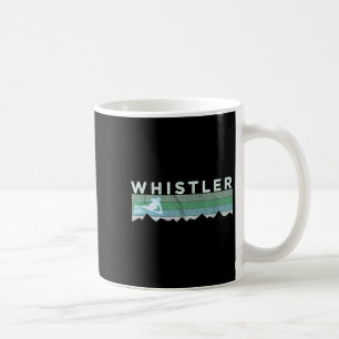Mug Rétro Whistler Bc Canada en détresse Ski