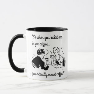 Mug Rétros couples sur l'humour drôle de café de da