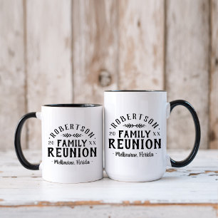 Mug Retrouvailles familiales personnalisées rustiques 
