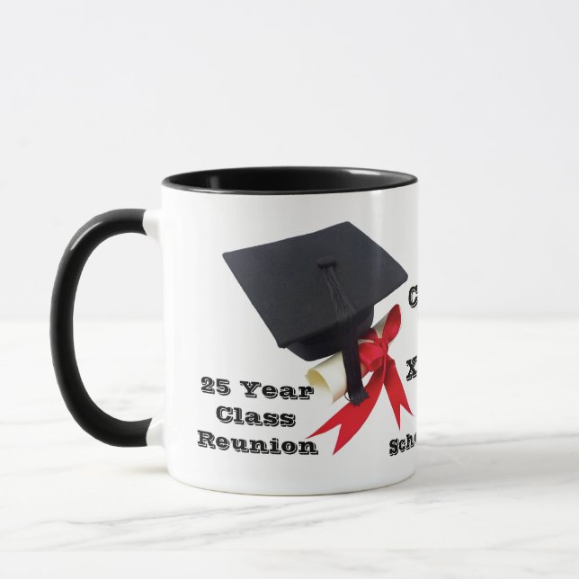 Mug Réunion de classe 25 ans par Janz (Gauche)