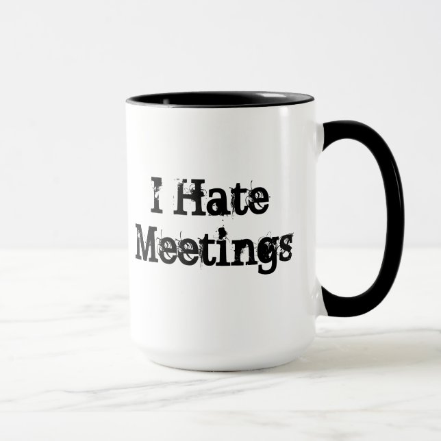 Mug Réunion n'a pas customisé le bureau drôle (Droite)