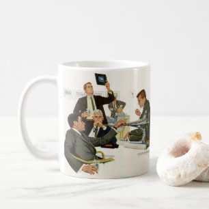 Mug Réunion vintage des dirigeants des compagnies aéri