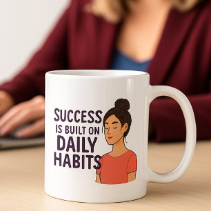 Mug Réussite habitudes quotidiennes motivation de l'en