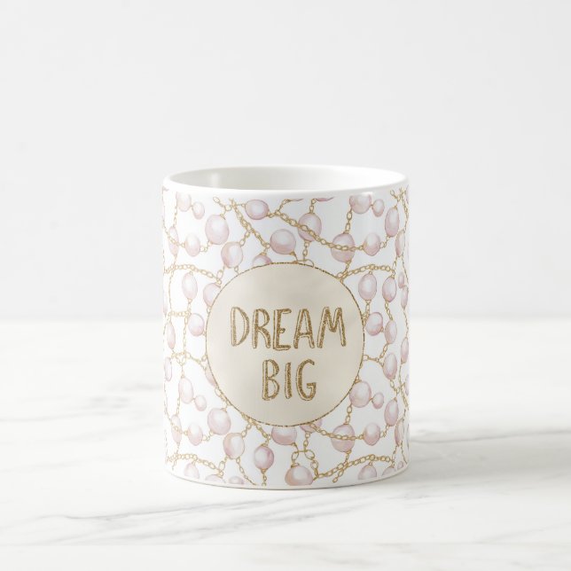 Mug Rêve de Parties scintillant d'or rose Pearls (Centre)
