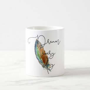 Mug Rêve de plume aquarelle