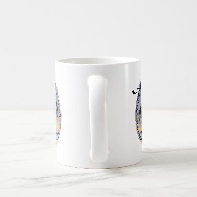 Mug Réveillez l'arbre de déesse au coucher du soleil (Poignée)