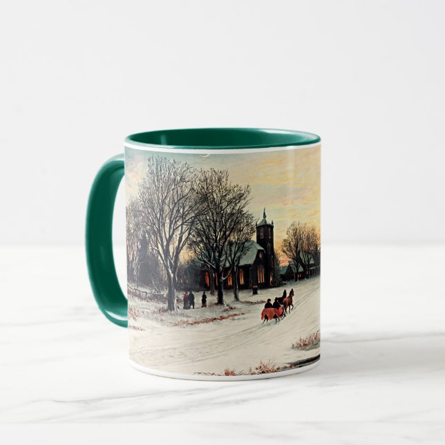 Mug Réveillon de Noël, beaux-arts, Musique (Devant gauche)