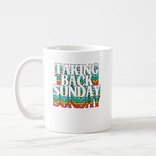 Mug Revenir dimanche Funny Sarcasme (Gauche)