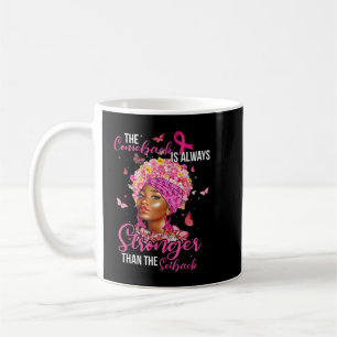 Mug Revenir Plus Fort Que Revenir Femme Noire Breast