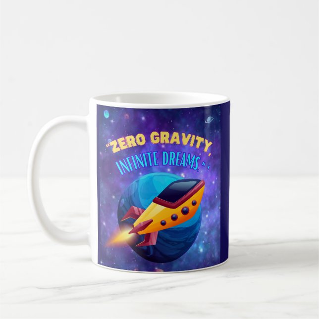Mug Rêves infinis de gravité zéro (Gauche)