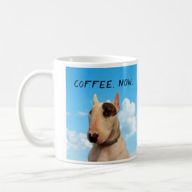 Mug Rex que le café de TV Terrier attaquent maintenant (Gauche)