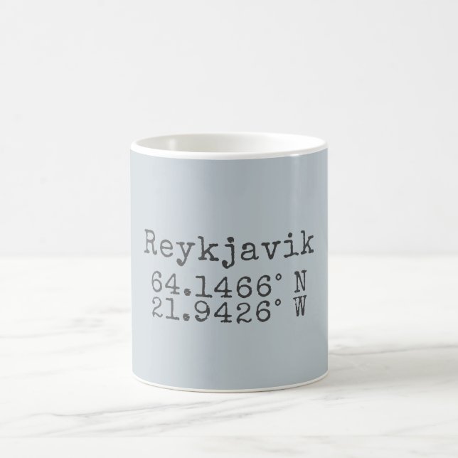 Mug Reykjavik Islande latitude et longitude (Centre)