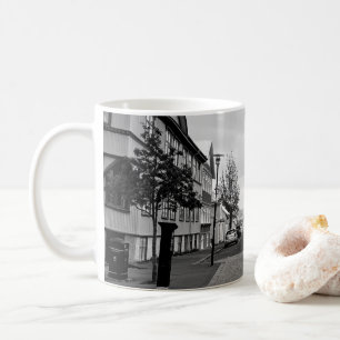 Mug Reykjavik Islande Street Scène noir et blanc