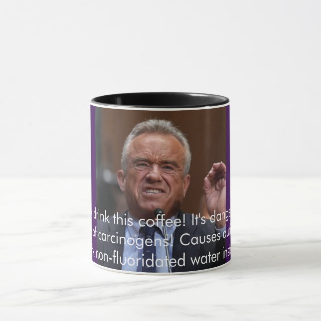 Mug RFK dit : Ne buvez pas ce café !  (Centre)