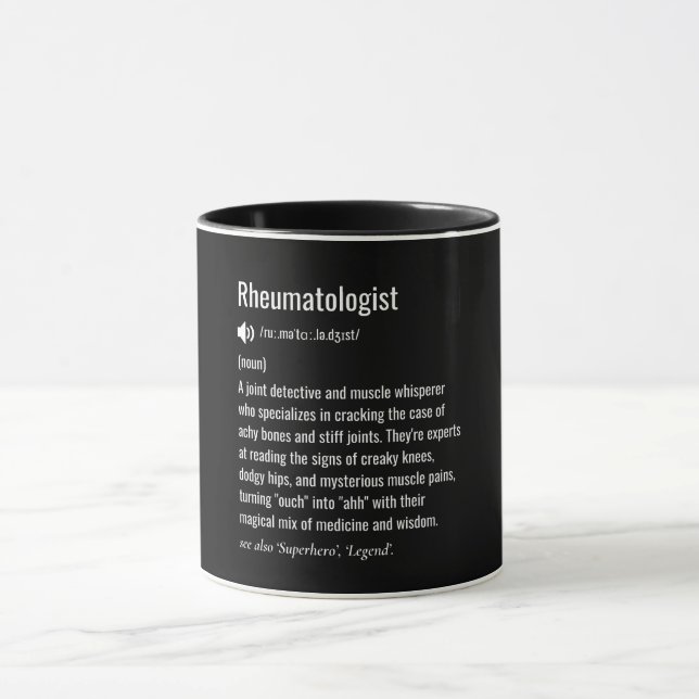 Mug Rheumatologist definition (Centre)