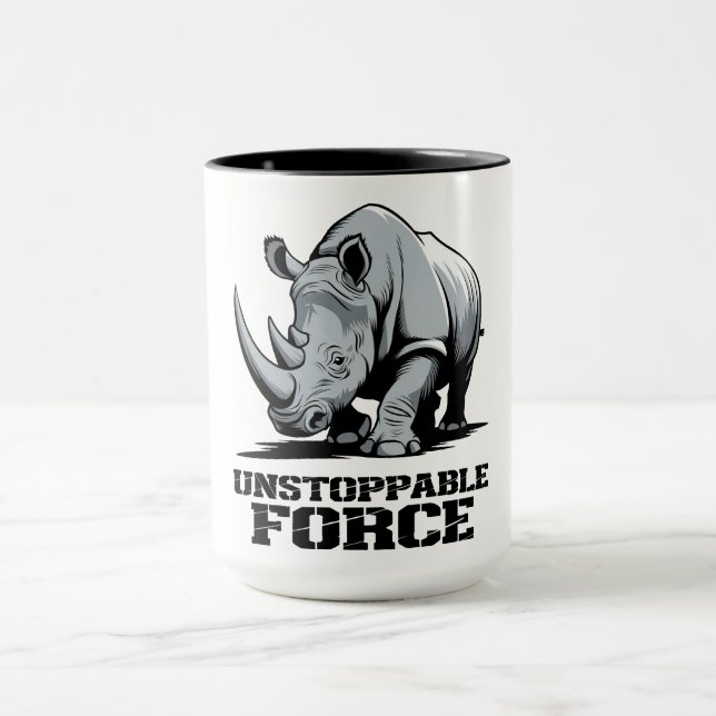 Mug Rhino incassable : Force et puissance déchaînées (Centre)