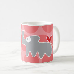 Mug Rhinocéros Gris de Dessin Animé Mignon & Enfants à