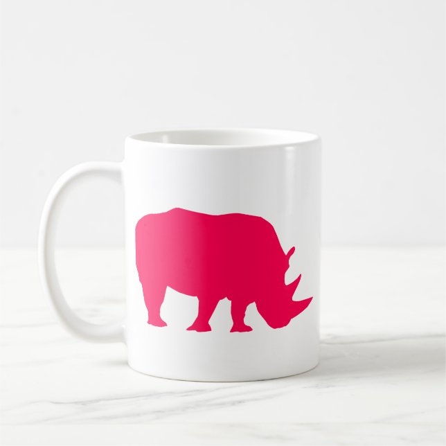 Mug Rhinocéros rose (Gauche)