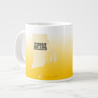 Mug - Rhode Iland State Map with City