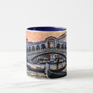 Mug Rialto bridge. Venice. Italy.