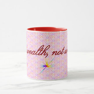 Mug Richesse fiscale géométrique, Musique de relevé