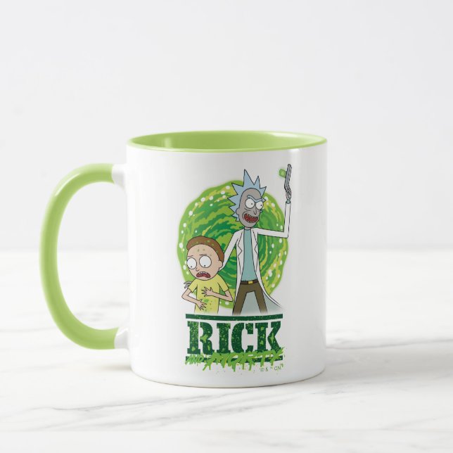 Mug RICK ET MORTY™ | Éclat vert (Gauche)