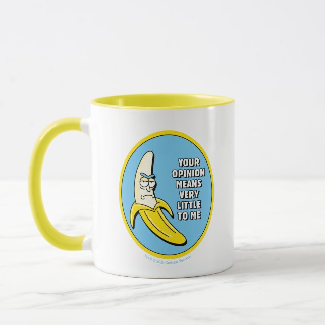 Mug RICK ET MORTY™| Insigne de brique banana (Gauche)